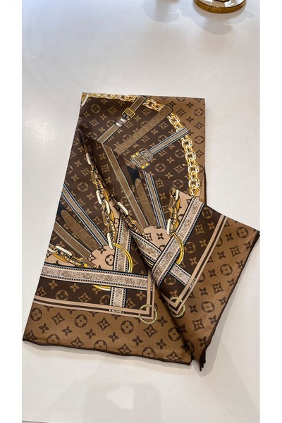 EB SCARF Εισαγόμενο μεταξωτό μαντήλι τουίλ