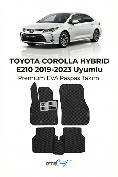 OTOCRAFT Toyota Corolla Hybrid E210 (2019-2023) Araca Özel 3D Havuzlu Eva Pas...