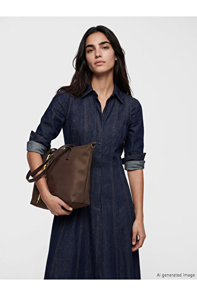 LC Waikiki Shining Choices Suede Look Women's Shoulder Bag from Shining Store