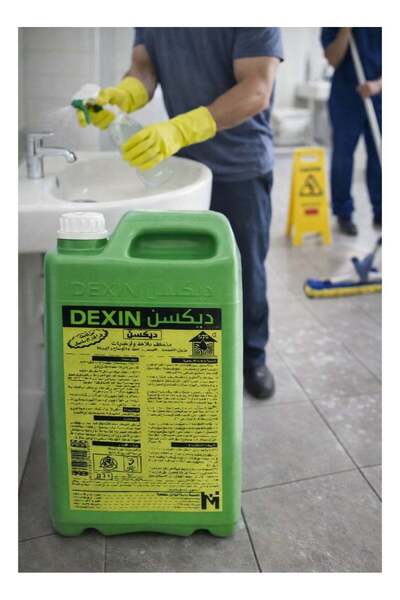 DEXIN سائل تنظيف وتعقيم متعدد الأغراض - منظف قوي للبلاط لإزالة البقايا الإسمنتية