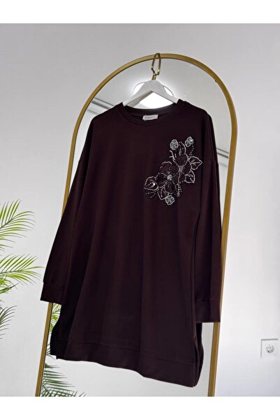 Tebrikler tekstil kadın tesettürlü midi tunik G4869