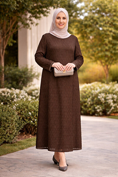 Giyinen Mağazaları Βραδινό φόρεμα για τη μητέρα σε μεγάλο μέγεθος Feyza με στ...