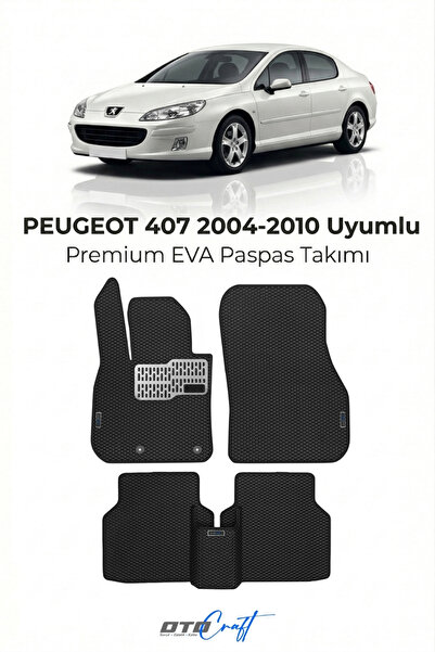 OTOCRAFT Peugeot 407 (2004-2010) Araca Özel 3D Havuzlu Eva Paspas Tam Set 5 P...