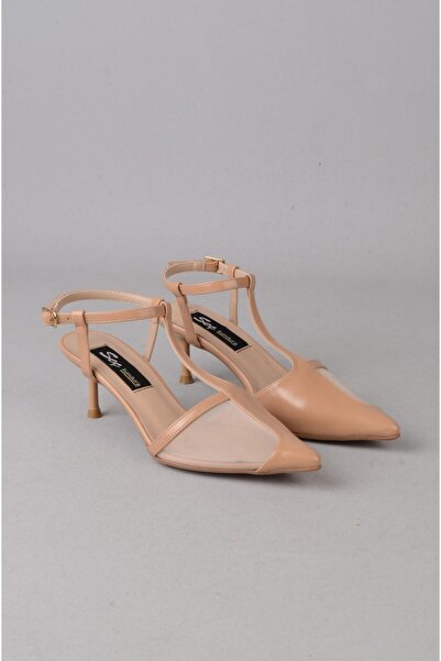 SEÇ KUNDURA Seç 8581 Women's Heelled Shoes (Heel Height: 7 cm) Nude
