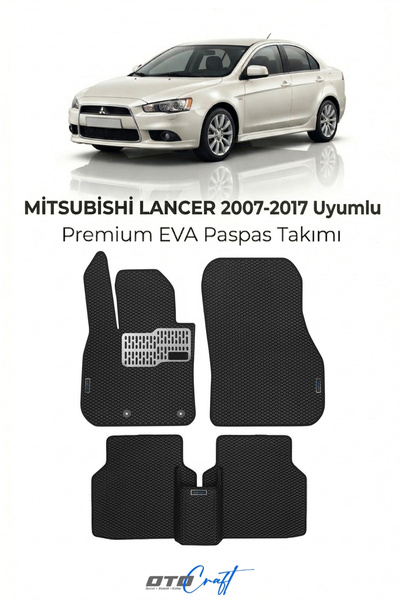 OTOCRAFT Mitsubishi Lancer (2007-2017) Araca Özel 3D Havuzlu Eva Paspas Tam S...