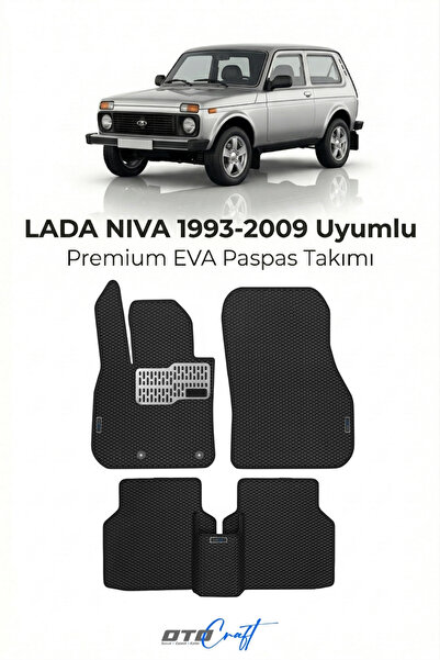 OTOCRAFT Lada Niva (1993-2009) Araca Özel 3D Havuzlu Eva Paspas Tam Set 5 Parça