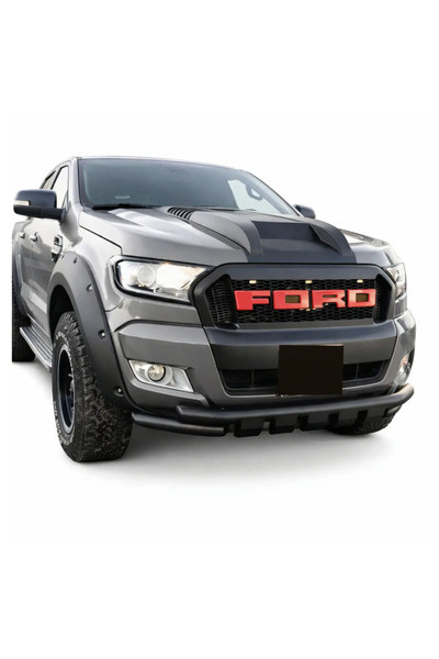 TMZ Garage Ford Ranger T6 T7 T8 2012-2022 Shark Ön Tampon Koruma Demiri Siyah...