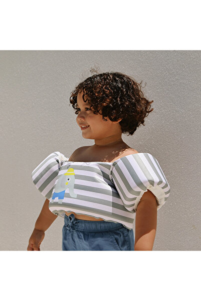 SunnyLife Kolluklu Can Yeelği 3-6 Yaş Eli the Elephant Green Stripe