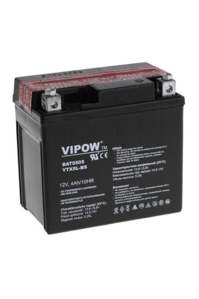 Vipow Baterie moto, 12 V, 4 Ah