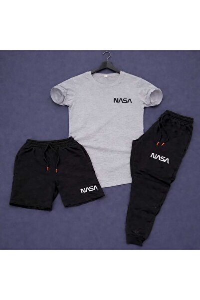 Gutsy T-Shirt, Sweatpants, Shorts 3-Piece Combination Set, Sweat-Absorbing, U...