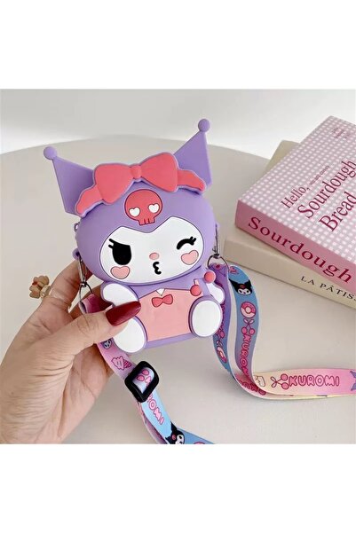 synshop Purple Kuromi Figured Mini Bag Girls' Baby Shoulder Strap Coin Wallet...