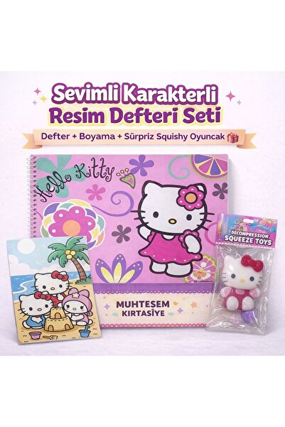 Deniz Oyuncak Hello Kitty Squishy Oyuncak | Yumuşak Sıkılabilir OyuncakSeviml...