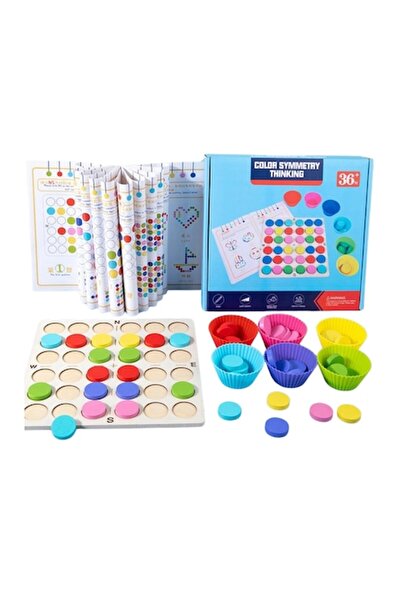 OEM Jucărie educativă Montessori din lemn pentru gândire logică, simetrie cro...