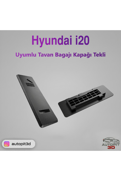 AutoPit 3D Hyundai i20 Uyumlu Tavan Bagajı Kapağı
