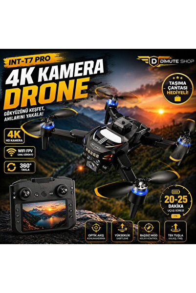 Dimute Shop Katlanabilir 4K Kamera Drone | Wifi Fpv, 360° Takla, Işık Sensörü...