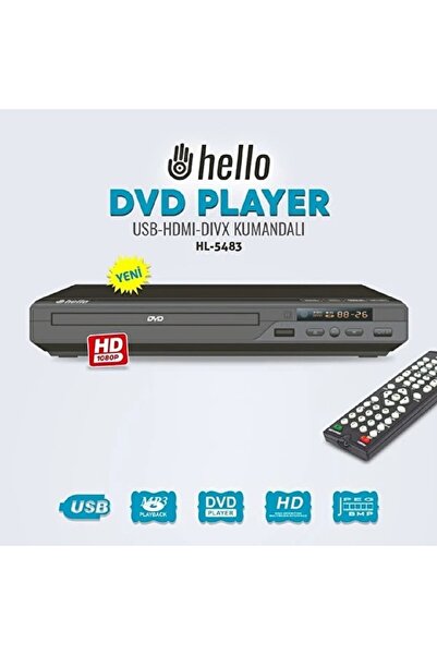 Kalite DVD Player (USB-HDMI KUMANDALI HD DVD/DIVX PLAYER)