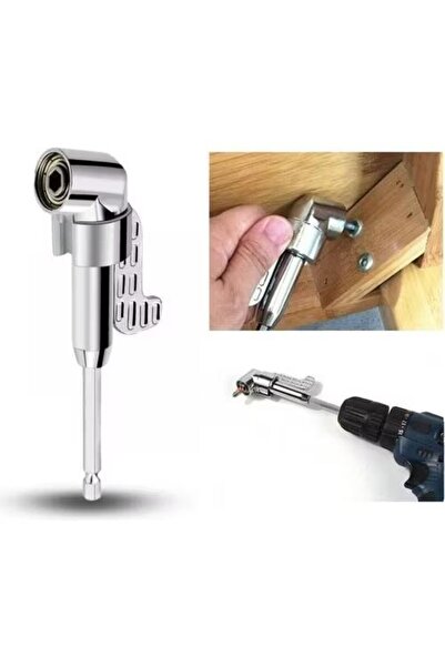 evimdeyokyok Corner Drilling Angled Drill Adapter Narrow Area Screwing Drill Bit