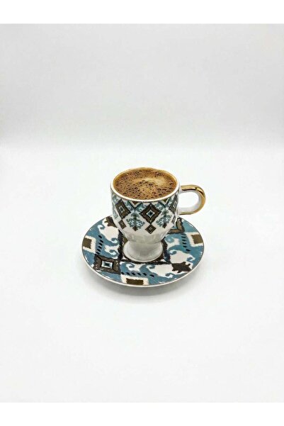 Altabi Porcelain Coffee Set for 6 People |   Special Design |   100 ml