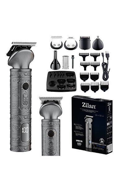 Zilan Aparat de tuns ZLN8665 cu 6 capete, 8 trepte de tăiere, capete lavabile