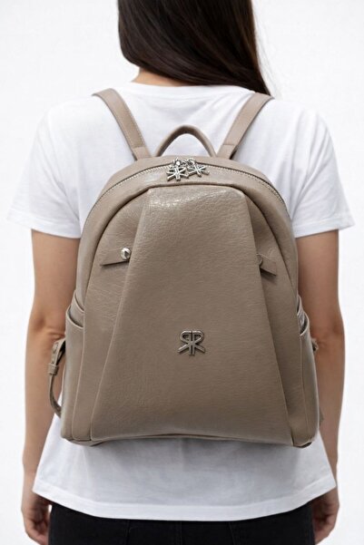 ÇANTAM GELSİN Πολύχρωμο πόλο Γυναικείο Μαύρο Σακίδιο Πλάτης με 9 Θήκες και Αν...