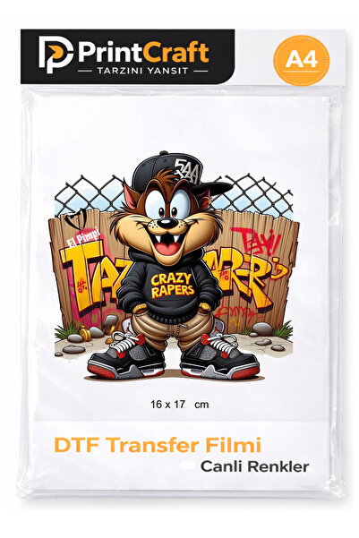 Palo Santo 16x17 cm Sevimli Canavar Modeli Ütü ile Yapışan DTF Transfer Baskı...