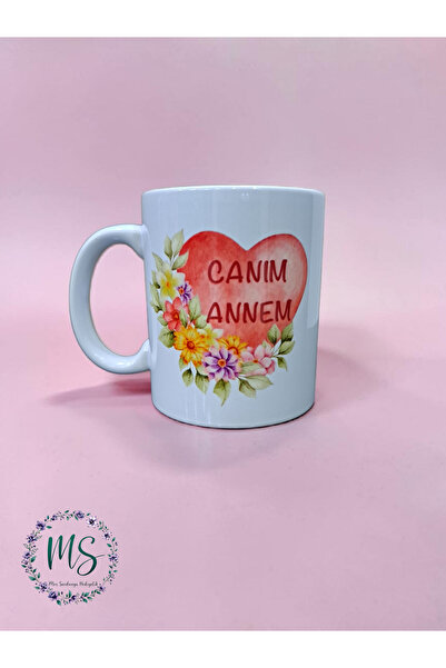 Anneler Günü Canım Annem Baskılı Kupa Bardak