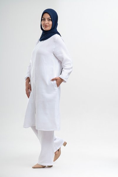 Beratnur Women's Muslin Hijab Set - Hajj and Umrah Clothing
