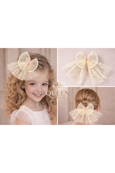 QUEEN AKSESUAR Πολυτελής σχεδιασμός, πεταλούδα από πέτρα, φιόγκος από μαργαρι...