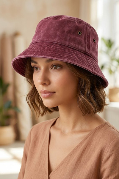 Ritagarcia Καπέλο Bucket Vintage - Καπέλο Unisex με Λεπτομέρεια Αερισμού