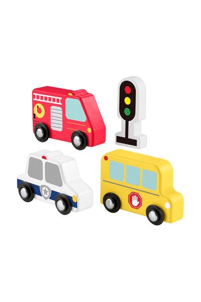 mattel Fisher Price Pachet de vehicule din lemn (JCY32)