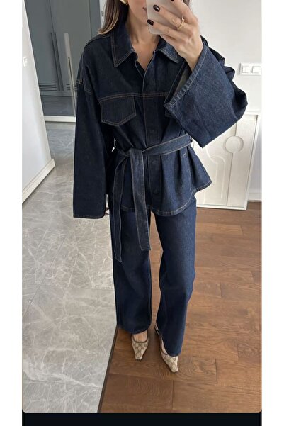 Ekim Store Σετ Τζιν με Ζώνη και Διπλή Δέση