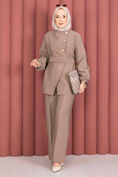 Livora Butik Design Belted Double Suit