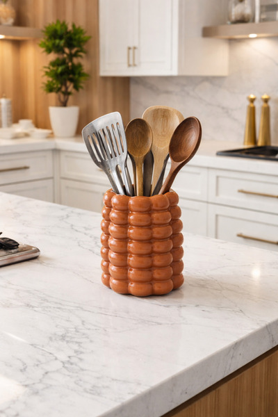 Zigzag Home Διακοσμητική θήκη για κουτάλια σε στυλ Μποέμ με 7 φυσαλίδες, βάζο...