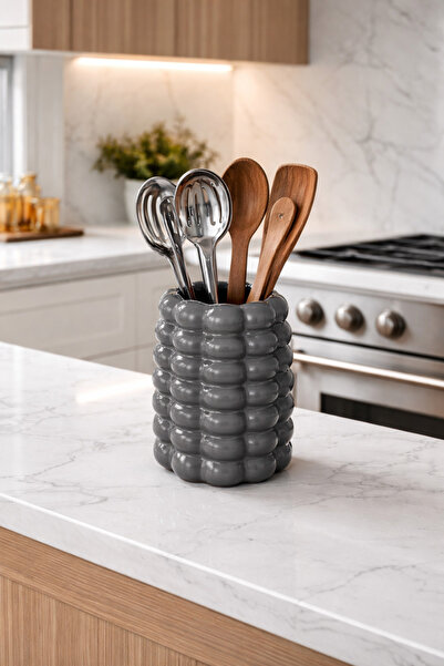 Zigzag Home Διακοσμητική θήκη για κουτάλια σε στυλ Μποέμ με 7 φυσαλίδες, βάζο...