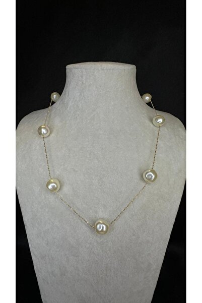 Bohemiart Jewelry İnce Zincir İnci Dizili Kolye