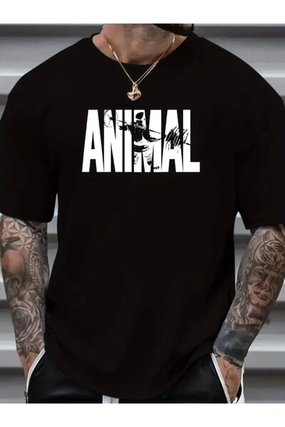 Kanonik Education Ανδρικό T-shirt με σχέδιο ζώων, T-shirt με γραφικά, καλοκαι...