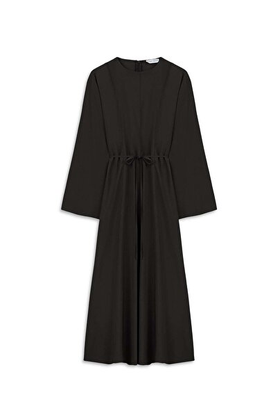 praye Κομψό φόρεμα Tencel σε μαύρο χρώμα