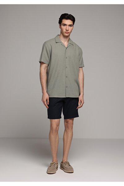 Colin's Ανδρικό μπλε ναυτικό σορτς με κανονική εφαρμογή στη μέση