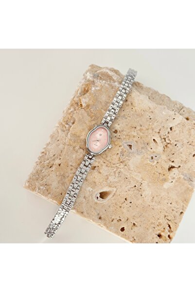 Vesce Atelier Nils Silver Watch Pink