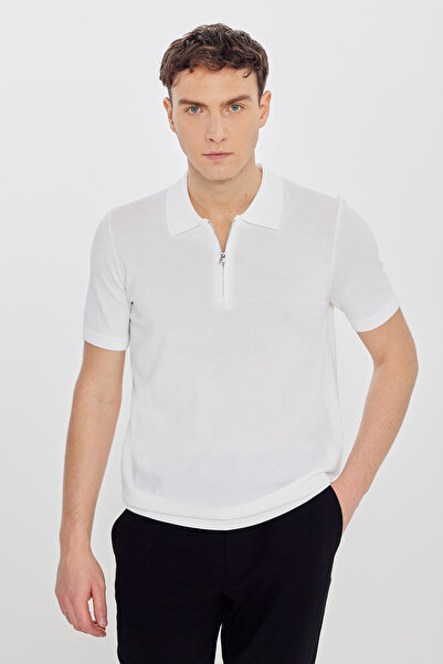 ALTINYILDIZ CLASSICS Ανδρικό πλεκτό μπλουζάκι με λαιμόκοψη πόλο, κανονική εφα...