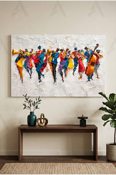Artease Modern Yağlı Boya Orkestrası Kanvas Tablo