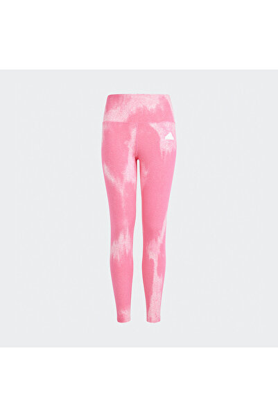 adidas Future Icons Allover Print Cotton 7/8 Tayt - Pembe