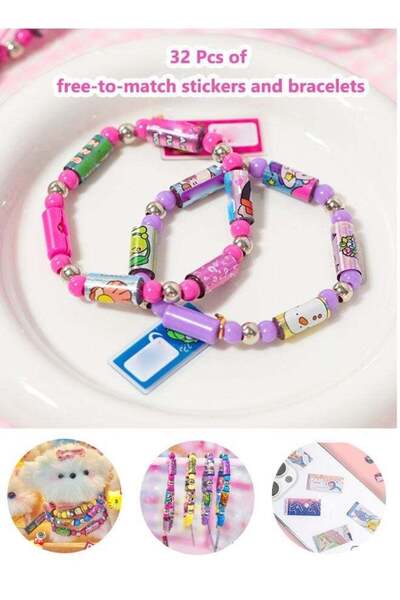 Generic Kids Girls Bracelets Jewelry Set Cute Bracelet Multicolor Friendship ...
