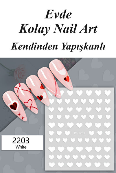 Easy Beauty Nail Art Sticker Kendinden Yapışkanlı, Tırnak Süsleme, Tırnak Döv...