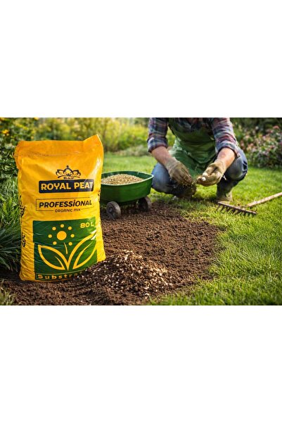 R&P ROYAL PEAT 80 Litre Premium Özel Perlitli Bitki Toprağı İç Ve Dış Mekan S...