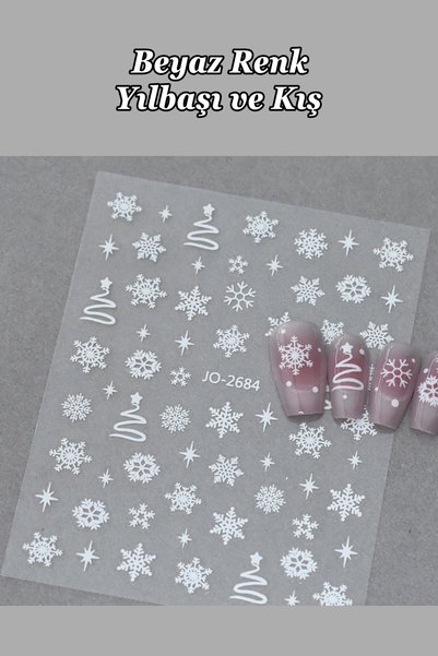 Easy Beauty Nail Art Sticker Kendinden Yapışkanlı, Tırnak Süsleme, Tırnak Döv...