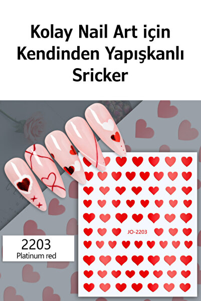Easy Beauty Nail Art Sticker Kendinden Yapışkanlı, Tırnak Süsleme, Tırnak Döv...