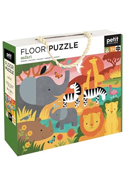 Petit Collage Floor puzzle, 24 pieces - Safari