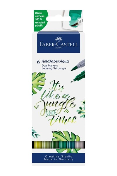Faber Castell Faber-Castell Markör Kalem Aqua Çift Uç 6 Renk Jng 5188164517000