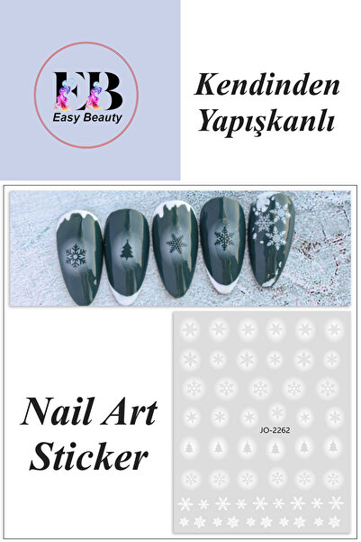 Easy Beauty Nail Art Sticker Kendinden Yapışkanlı, Tırnak Süsleme, Tırnak Döv...